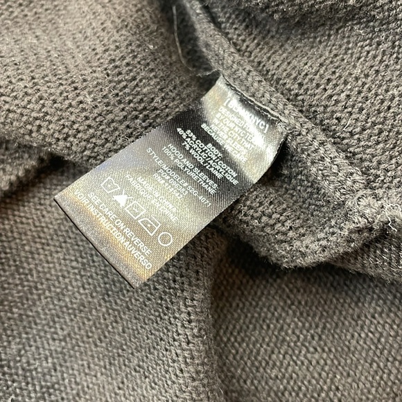 Blank NYC hooded long Faux leather knit cardigan with hood size large - Picture 7 of 7